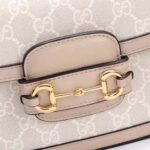 Gucci Women Horsebit 1955 GG Mini Bag Beige White GG Supreme Canvas – Bild 10