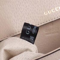 Gucci Women Horsebit 1955 GG Mini Bag Beige White GG Supreme Canvas