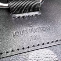 Louis Vuitton LV Unisex Christopher MM Backpack Black Silver Monogram Eclipse Coated Canvas (2)