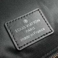 Louis Vuitton LV Unisex Christopher MM Backpack Black Silver Monogram Eclipse Coated Canvas (2)