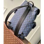 Louis Vuitton LV Unisex Christopher MM Backpack Blue Monogram Coated Canvas - immagine 5