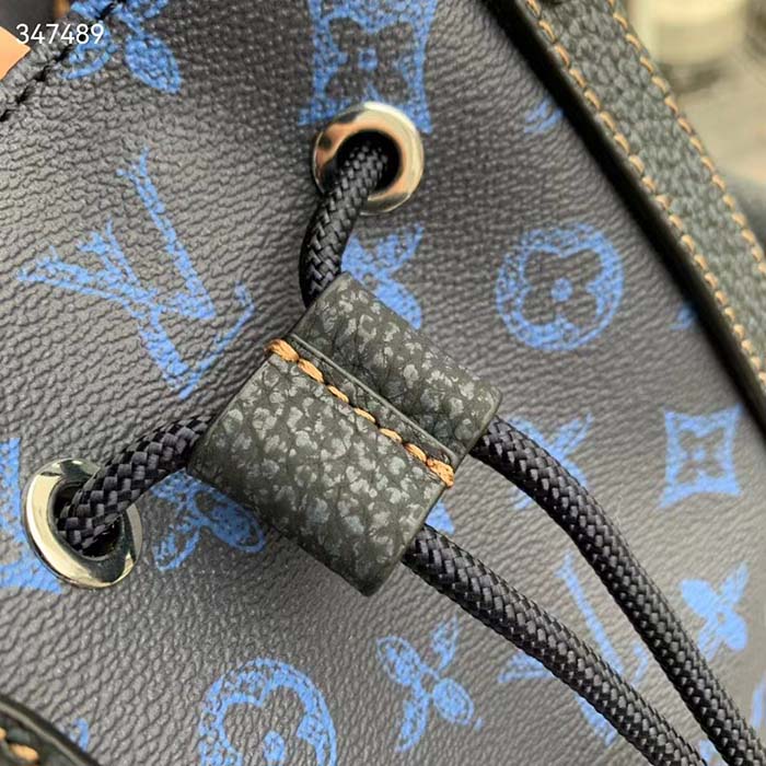 Louis Vuitton Christopher MM Abyss Blue in Coated Canvas with