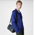 Louis Vuitton LV Unisex City Keepall Blue Monogram Coated Canvas Cowhide - Image 13