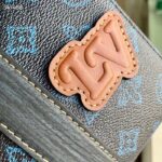 Louis Vuitton LV Unisex City Keepall Blue Monogram Coated Canvas Cowhide - Image 7