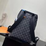 Louis Vuitton LV Unisex Discovery Backpack Sunrise Monogram Eclipse Coated Canvas Cowhide Leather - Image 4
