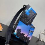 Louis Vuitton LV Unisex Discovery Backpack Sunrise Monogram Eclipse Coated Canvas Cowhide Leather - Image 3