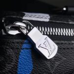 Louis Vuitton LV Unisex Keepall 25 Sunrise Monogram Eclipse Coated Canvas Cowhide Leather – Image 7