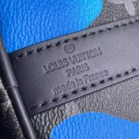 Louis Vuitton LV Unisex Keepall 25 Sunrise Monogram Eclipse Coated Canvas Cowhide Leather (13)