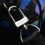 Louis Vuitton LV Unisex Keepall 25 Sunrise Monogram Eclipse Coated Canvas Cowhide Leather – Image 10