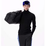 Louis Vuitton LV Unisex Keepall 50B Black Nylon Cowhide Leather Signature Embroidery – Image 11