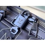 Louis Vuitton LV Unisex Keepall 50B Black Nylon Cowhide Leather Signature Embroidery – Image 7