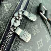 Louis Vuitton LV Unisex Keepall Bandoulière 50 Travel Bag Dark Green Monogram Coated Canvas (4)