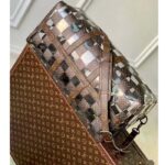 Louis Vuitton LV Unisex Keepall Bandoulière 50 Travel Bag Monogram Chess Coated Canvas PVC - Image 4