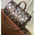 Louis Vuitton LV Unisex Keepall Bandoulière 50 Travel Bag Monogram Chess Coated Canvas PVC - Image 2