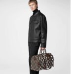 Louis Vuitton LV Unisex Keepall Bandoulière 50 Travel Bag Monogram Chess Coated Canvas PVC - Image 14