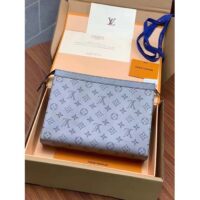 Louis Vuitton LV Unisex Pochette Voyage MM Bag Gunmetal Gray Monogram Coated Canvas (7)