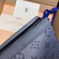 Louis Vuitton LV Unisex Pochette Voyage MM Bag Gunmetal Gray Monogram Coated Canvas (7)