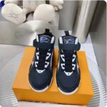 Louis Vuitton LV Unisex Trainer 2.0 Sneaker Boot Black Suede Calf Leather - Image 3