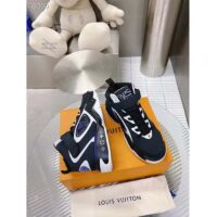 Louis Vuitton LV Unisex Trainer 2.0 Sneaker Boot Black Suede Calf Leather (2)