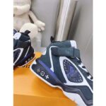 Louis Vuitton LV Unisex Trainer 2.0 Sneaker Boot Black Suede Calf Leather - Image 9