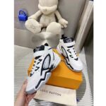 Louis Vuitton LV Unisex Trainer 2.0 Sneaker Boot White Calf Leather Rubber Outsole - Image 8