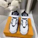 Louis Vuitton LV Unisex Trainer 2.0 Sneaker Boot White Calf Leather Rubber Outsole - Image 4