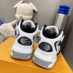 Louis Vuitton LV Unisex Trainer 2.0 Sneaker Boot White Calf Leather Rubber Outsole - Image 7