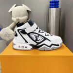 Louis Vuitton LV Unisex Trainer 2.0 Sneaker Boot White Calf Leather Rubber Outsole - Image 2
