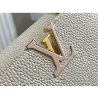 Louis Vuitton LV Women Capucines BB Handbag Cream Beige Pearly Pink Taurillon Leather (1)