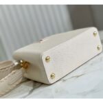 Louis Vuitton LV Women Capucines BB Handbag Cream Beige Pearly Pink Taurillon Leather – Bild 5