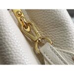 Louis Vuitton LV Women Capucines BB Handbag Cream Beige Pearly Pink Taurillon Leather – Bild 8