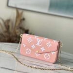 Louis Vuitton LV Women Félicie Pochette Pink Cream Monogram Empreinte Embossed Supple Grained Cowhide - Bild 2