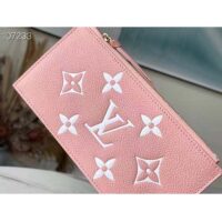 Louis Vuitton LV Women Félicie Pochette Pink Cream Monogram Empreinte Embossed Supple Grained Cowhide (1)