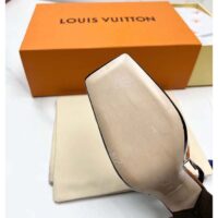 Louis Vuitton LV Women Shake Slingback Pump Black Patent Calf Leather Lambskin 9.5 Cm Heel (8)