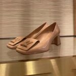 Louis Vuitton LV Women Shake Slingback Pump Brown Patent Calf Leather Lambskin 5.5 Cm Heel - Image 2