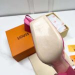Louis Vuitton LV Women Shake Slingback Pump Pink Patent Calf Leather Lambskin 9.5 Cm Heel – Image 7