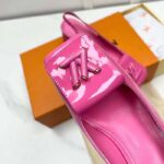 Louis Vuitton LV Women Shake Slingback Pump Pink Patent Calf Leather Lambskin 9.5 Cm Heel – Image 8