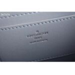 Louis Vuitton LV Women Twist MM Handbag Jean Blue Shearling Smooth Calfskin Leather - Image 10