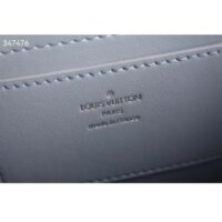 Louis Vuitton LV Women Twist MM Handbag Jean Blue Shearling Smooth Calfskin Leather (6)