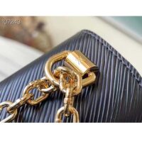 Louis Vuitton LV Women Twist PM Chain Bag Black Epi Grained Cowhide Leather (10)