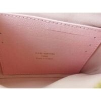 Louis Vuitton Unisex LV Double Zip Pochette Damier Azur Coated Canvas Cowhide Leather (1)
