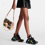 Louis Vuitton Unisex LV x YK Archlight Sneaker Black Calf Leather Oversized Rubber Outsole - immagine 12