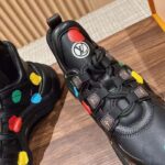 Louis Vuitton Unisex LV x YK Archlight Sneaker Black Calf Leather Oversized Rubber Outsole - immagine 9