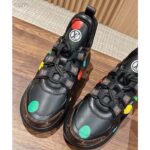 Louis Vuitton Unisex LV x YK Archlight Sneaker Black Calf Leather Oversized Rubber Outsole - immagine 7