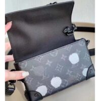 Louis Vuitton Unisex LVxYK Steamer Wearable Wallet Black Silver Monogram Eclipse Coated Canvas (6)