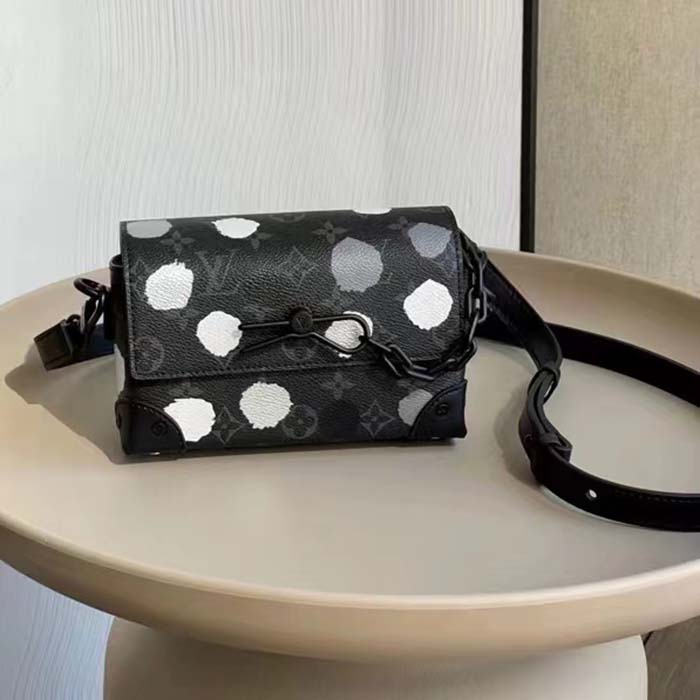 Louis Vuitton x Yayoi Kusama Steamer Wearable Wallet Monogram Eclipse  Black/Silver