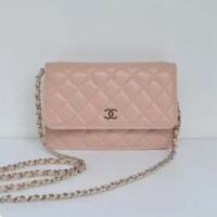 Chanel Women CC Flap Bag Sandy Beige Grained Calfskin Leather Gold-Tone Metal (8)