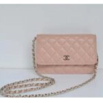 Chanel Women CC Flap Bag Sandy Beige Grained Calfskin Leather Gold-Tone Metal – Image 3