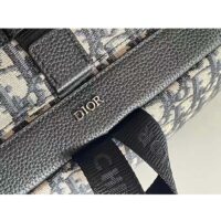 Dior Unisex CD Dior Explorer Backpack Beige Black Dior Oblique Jacquard (5)