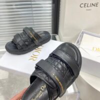 Dior Unisex CD Dio(r)Evolution Slide Black Quilted Cannage Calfskin (8)